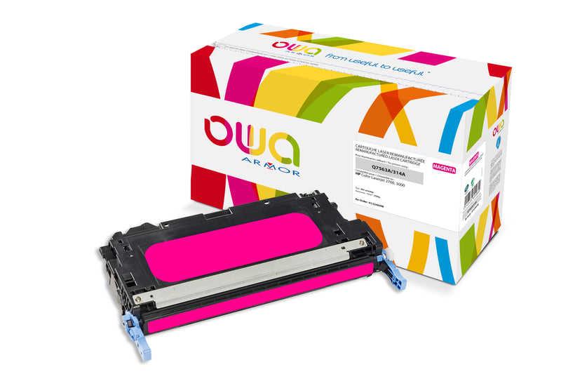 Armor Owa 314A Q7563A Magenta Cartucho de Tóner Compatible Premium Hp