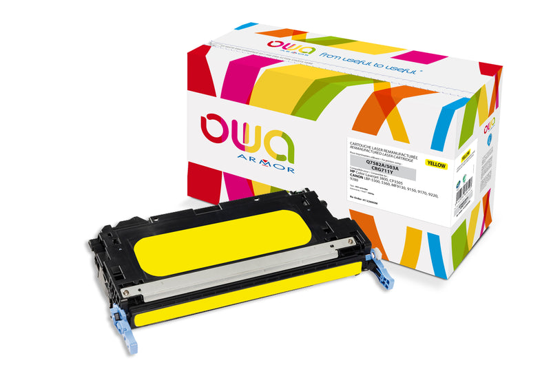 Armor Owa 503A Q7582A Amarillo Cartucho de Tóner Compatible Premium Hp