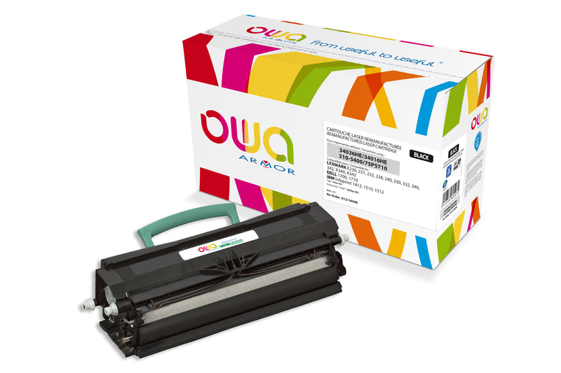 Armor Owa 34016HE Negro Cartucho de Tóner Compatible Premium Lexmark