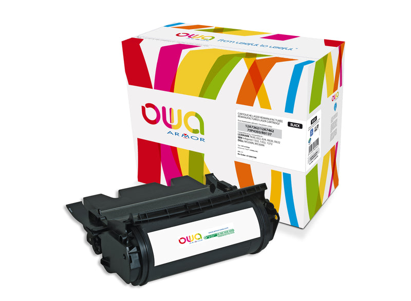 Armor Owa 12A7362 Negro Cartucho de Tóner Compatible Premium Lexmark
