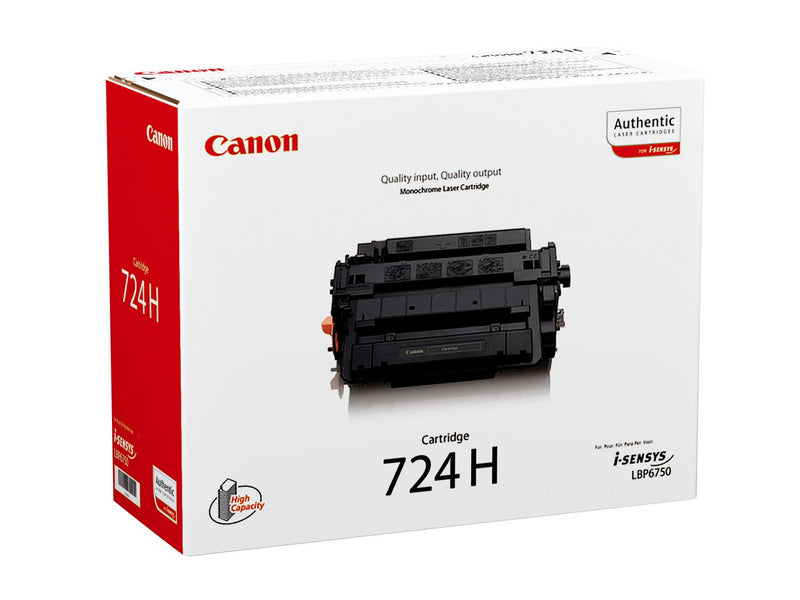 Canon 724H Negro Cartucho de Toner Original - 3482B011/3482B002