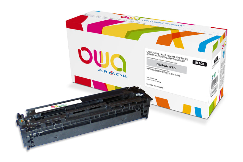 Armor Owa 128A CE320A Negro Cartucho de Tóner Compatible Premium Hp