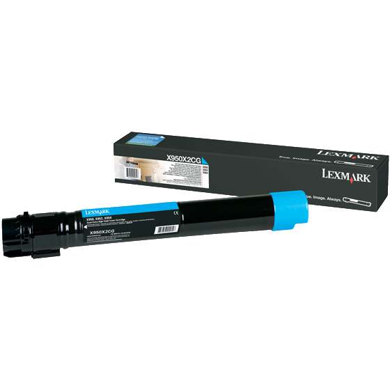 Lexmark X950X2CG Cian Cartucho de Tóner Original