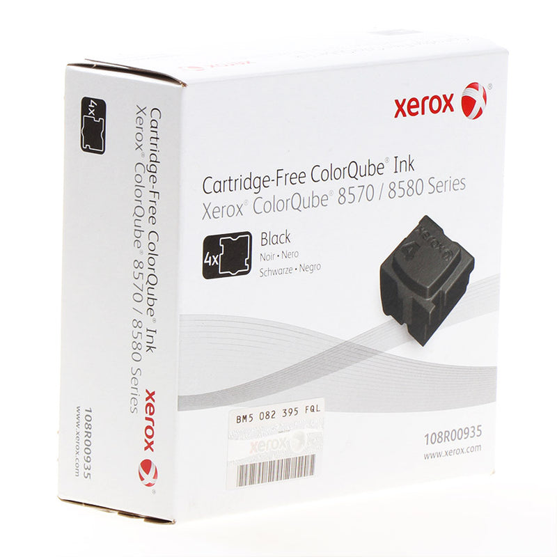 Xerox ColorQube 8570/8580 Negro Pack de 4 Cartuchos de Tinta Solida Originales - 108R00935