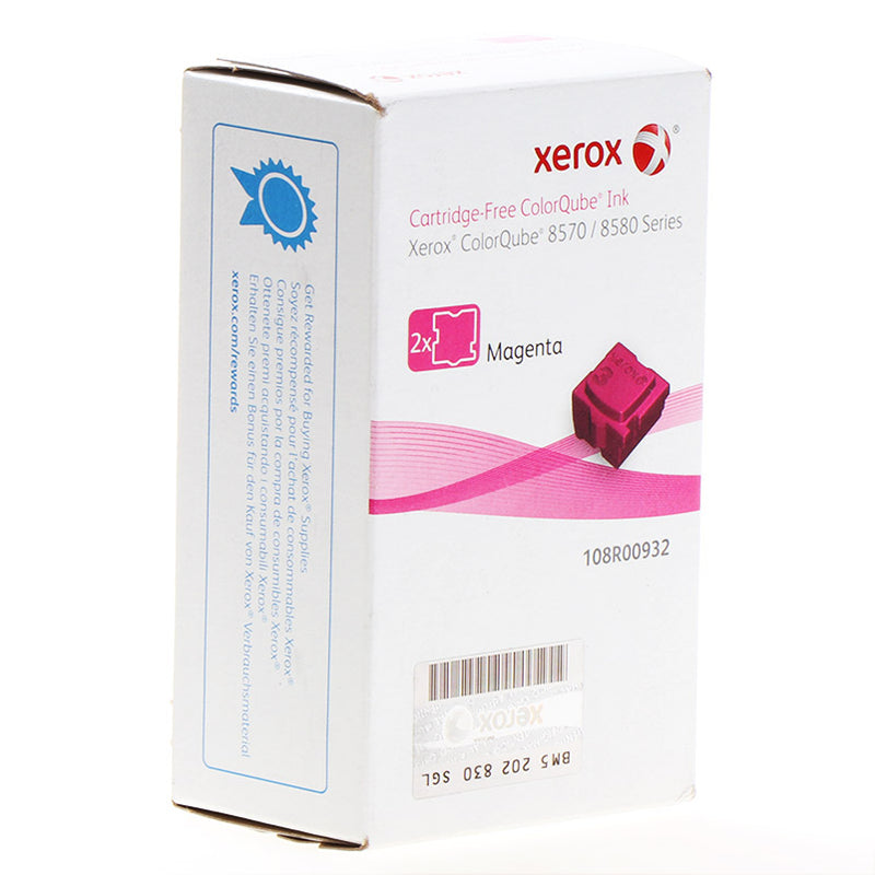 Xerox ColorQube 8570/8580 Magenta Pack de 2 Cartuchos de Tinta Solida Originales - 108R00932