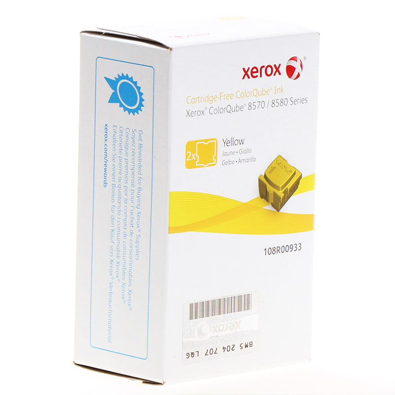 Xerox ColorQube 8570/8580 Amarillo Pack de 2 Cartuchos de Tinta Solida Originales - 108R00933