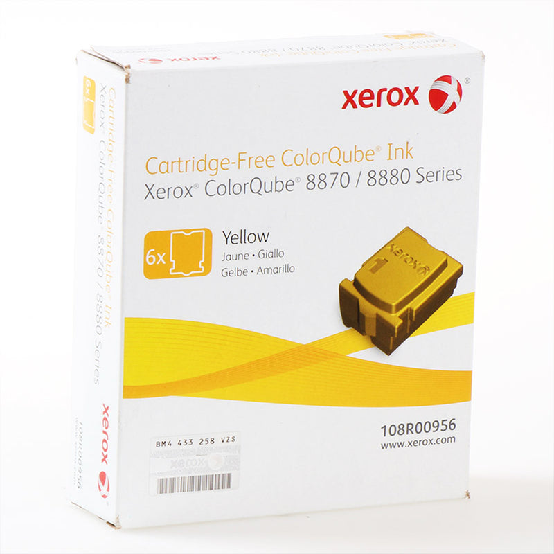 Xerox ColorQube 8870/8880 Amarillo Pack de 6 Cartuchos de Tinta Solida Originales - 108R00956