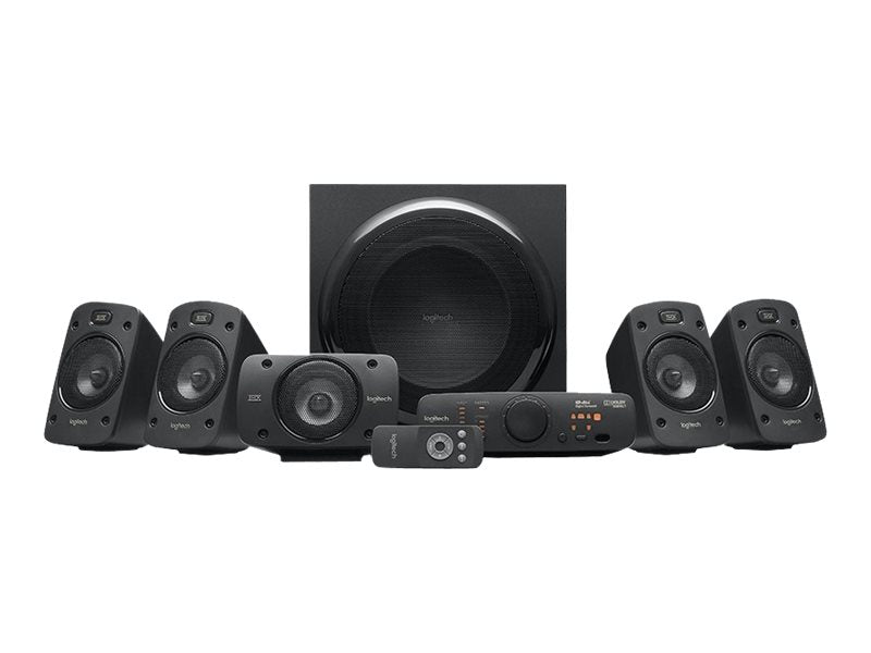 Logitech Z906 Sistema de Altavoces 5.1 THX 1000W - Subwoofer 165W - Dolby & DTS - Mando a Distancia - Color Negro