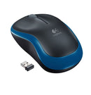 Logitech M185 Raton Inalambrico 1000dpi - 3 Botones - Uso Ambidiestro - Color Negro/Azul