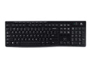 Logitech K270 Teclado Inalambrico USB - Resistente a Salpicaduras - Teclas de Acceso Rapido - Color Negro
