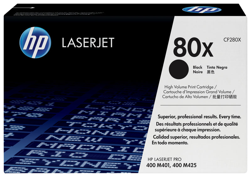 HP CF280X Negro Cartucho de Toner Original - 80X