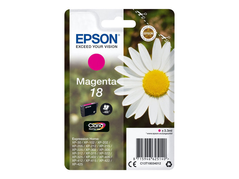 Epson 18 T180340 Magenta Tinta Original