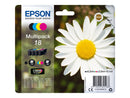 Epson T1806 (18) Pack de 4 Cartuchos de Tinta Originales - C13T18064012