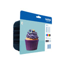 Brother LC123 Pack de 4 Cartuchos de Tinta Originales - LC123VALBP