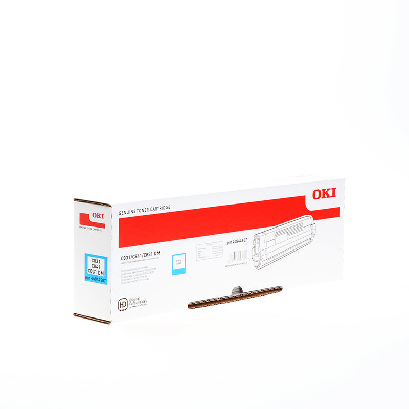 OKI C831/C841 Cyan Cartucho de Toner Original - 44844507