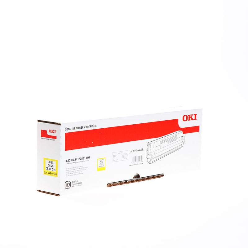 OKI C831/C841 Amarillo Cartucho de Toner Original - 44844505
