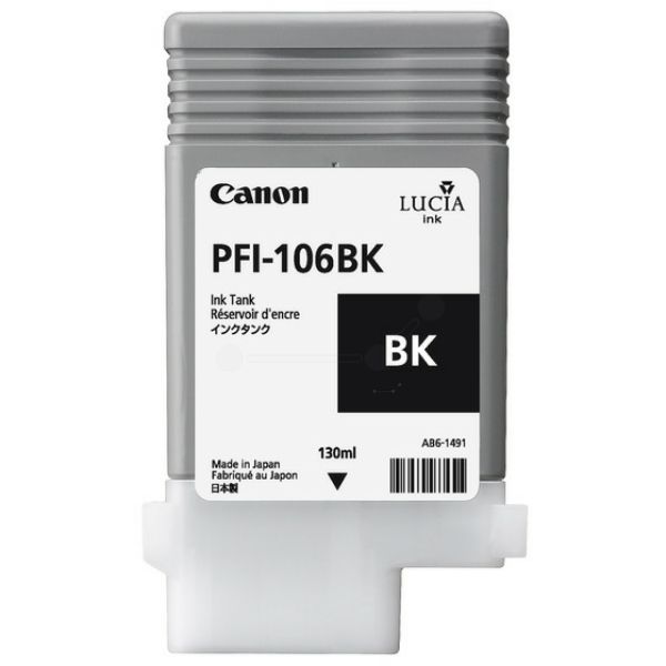 Canon PFI106 Negro Cartucho de Tinta Original - PFI106BK/6621B001