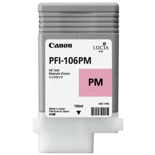 Canon PFI106 Magenta Photo Cartucho de Tinta Original - PFI106MC/6626B001