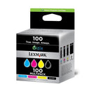 Lexmark 100 14N1912E   14N1912E B/C/M/Y Cartucho de Tinta Original  Multipack