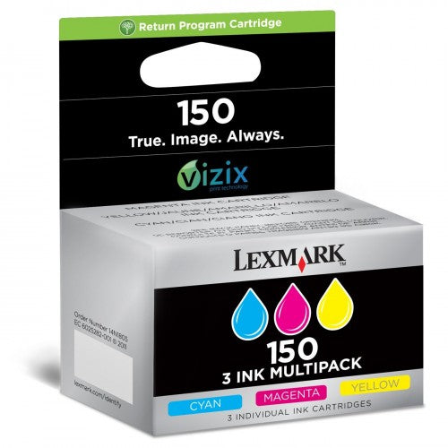 Lexmark 150 14N1910E  B/C/M/Y Cartucho de Tinta Original  Multipack
