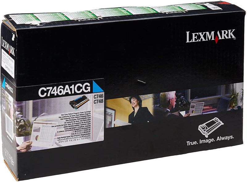 Lexmark C746A1CG Cian Cartucho de Tóner Original