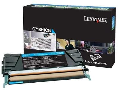 Lexmark C748H1CG Cian Cartucho de Tóner Original