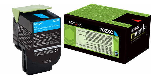 Lexmark 70C2XC0 Cian Cartucho de Tóner Original