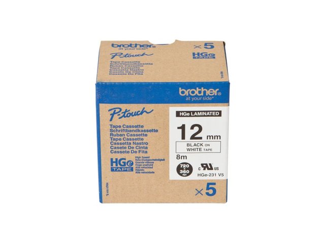 Brother HGE231V5 Cintas Rotuladora Original Caja 5 u.