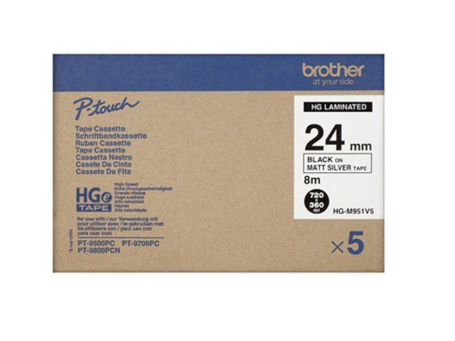 Brother HGEM951V5 Cintas Rotuladora Original Caja 5 u.