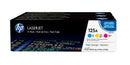 HP CB541A/CB542A/CB543A Pack de 3 Cartuchos de Toner Originales - 125A