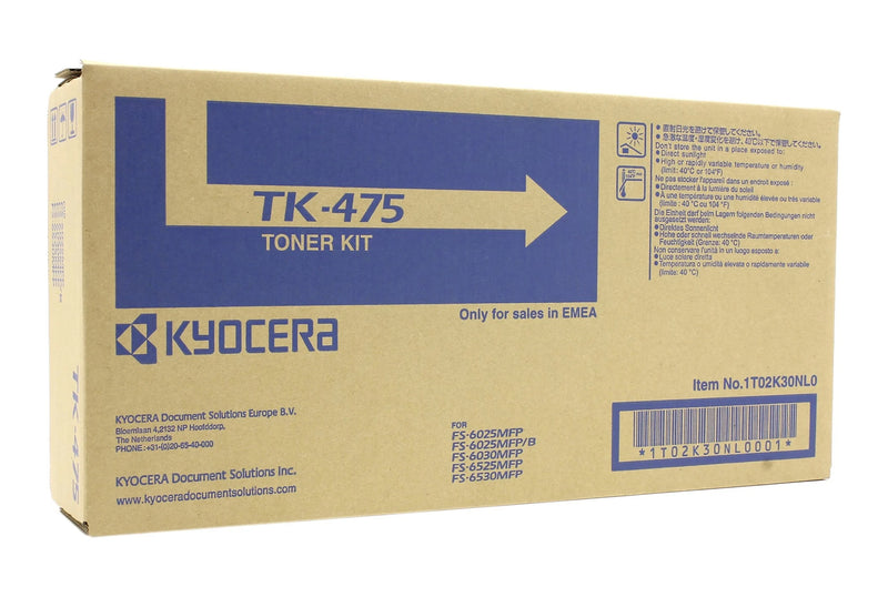 Kyocera TK475 Negro Cartucho de Toner Original - 1T02K30NL0