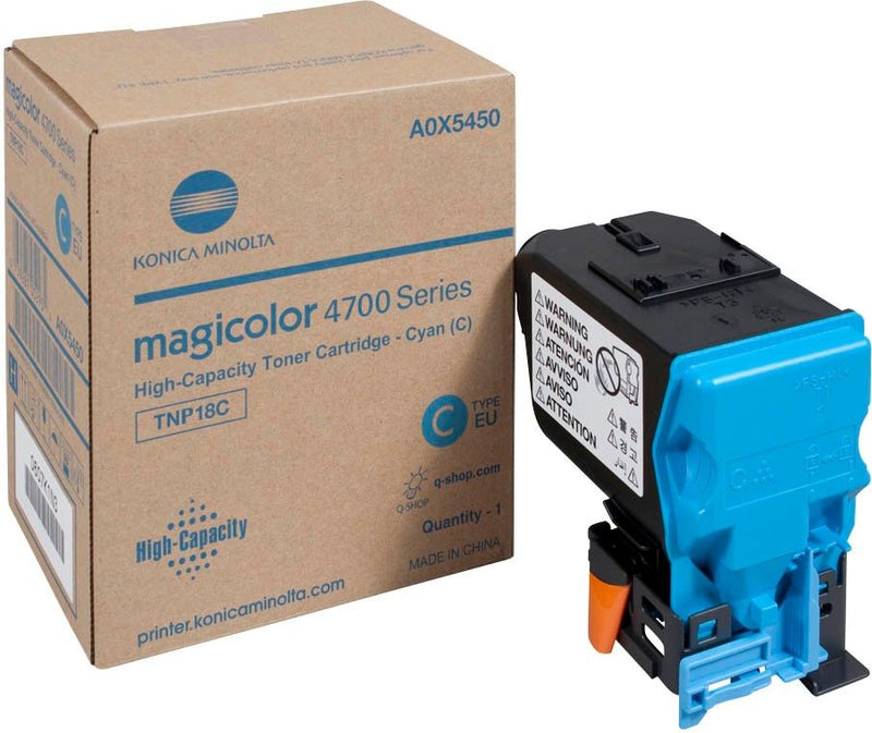 Konica Minolta TNP18 Cyan Cartucho de Toner Original - TNP18C/A0X5450