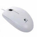 Logitech B100 Raton USB 800dpi - 3 Botones - Uso Ambidiestro - Cable de 1.80m - Color Blanco