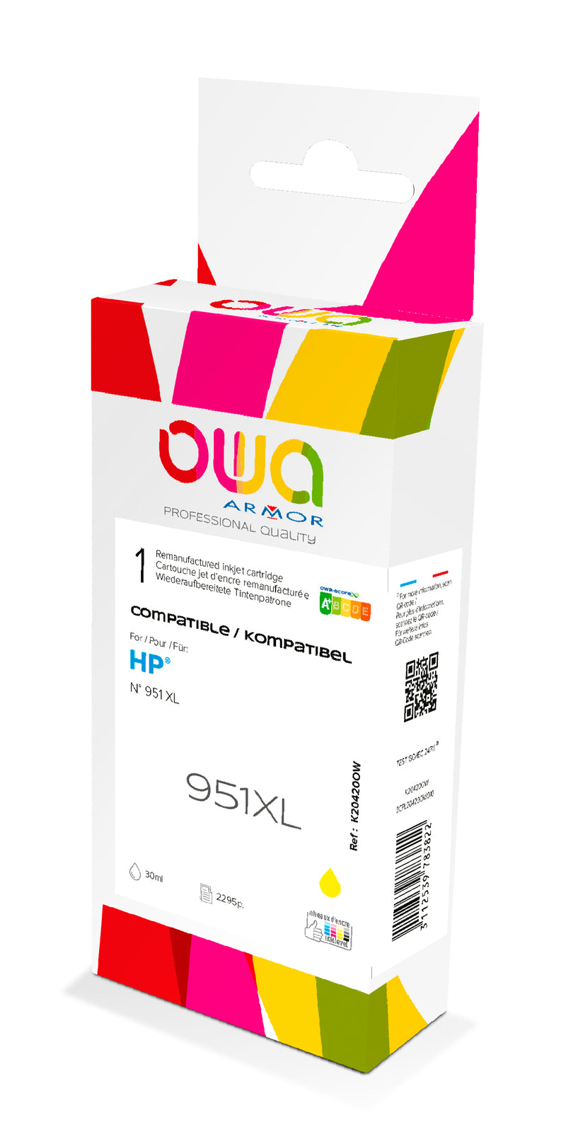 Armor Owa 951XL CN048AE Amarillo Tinta Compatible Premium HP