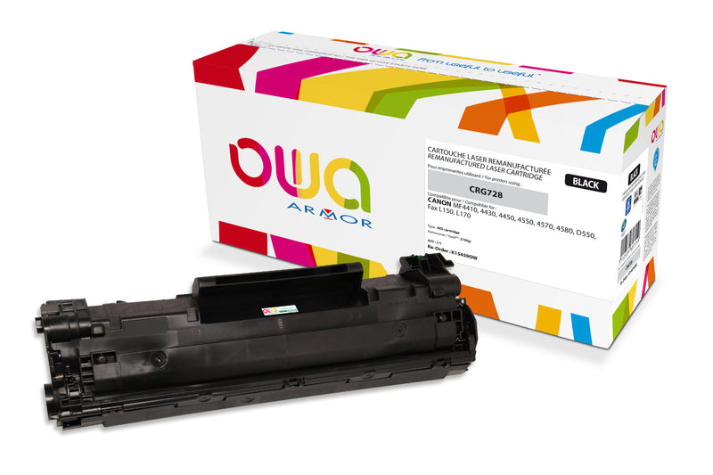 Armor Owa CRG728 Negro Cartucho de Tóner Compatible Premium Canon