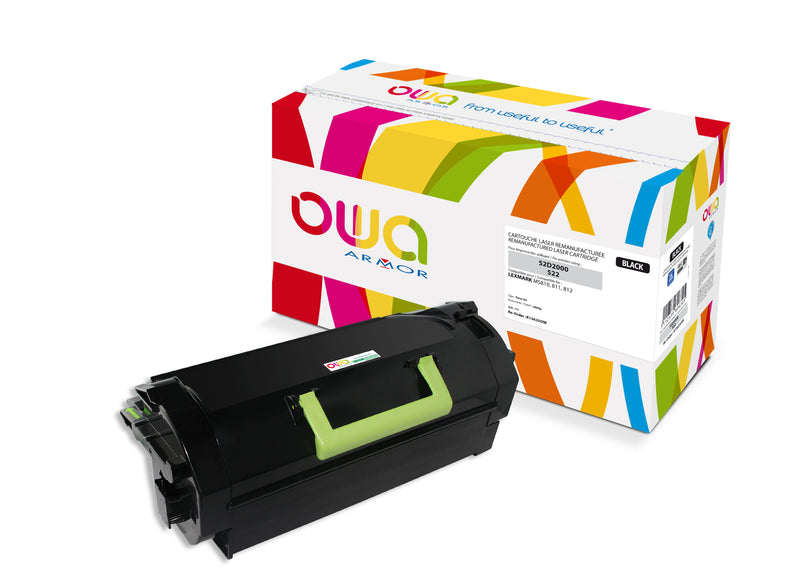 Armor Owa 52D2000 Negro Cartucho de Tóner Compatible Premium Lexmark