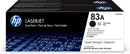 HP CF283A Negro Pack de 2 Cartuchos de Toner Originales - 83A