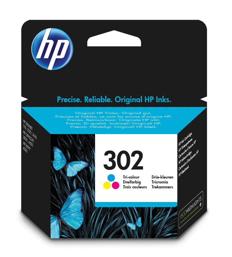 HP 302 Color Cartucho de Tinta Original - F6U65AE