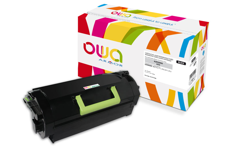Armor Owa 62D2000 Negro Cartucho de Tóner Compatible Premium Lexmark