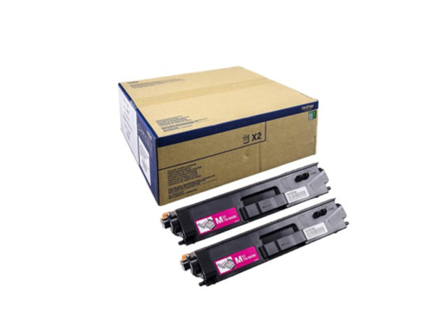 Brother TN900MTWIN Magenta Tóner Original Pack 2 u.