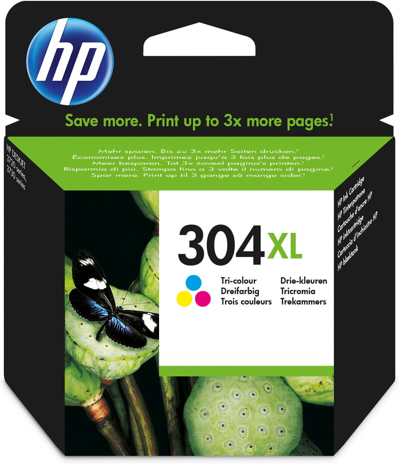 HP 304XL Color Cartucho de Tinta Original - N9K07AE
