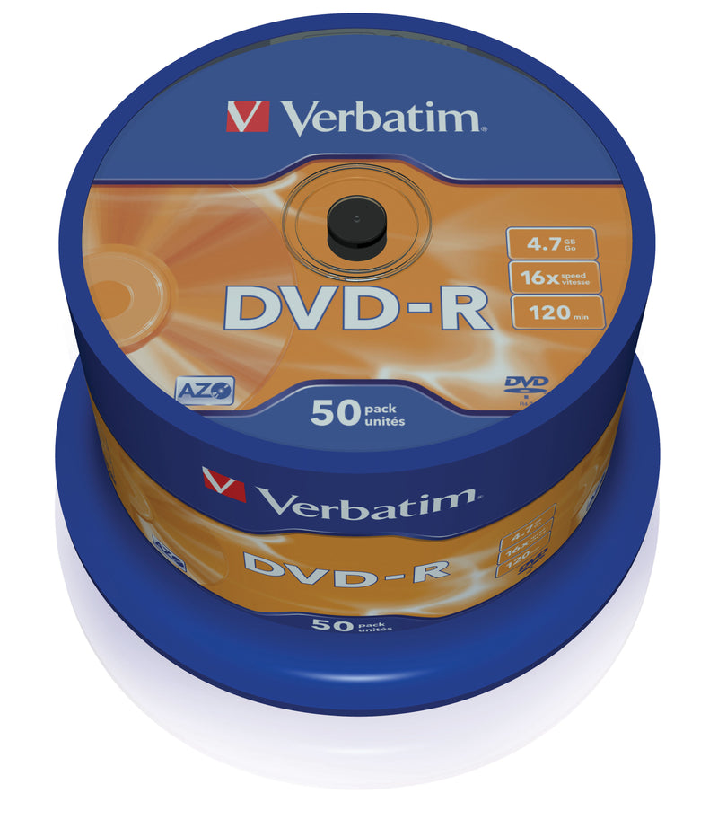 Verbatim DVD-R 16x 4.7GB (Tarrina 50 Uds)