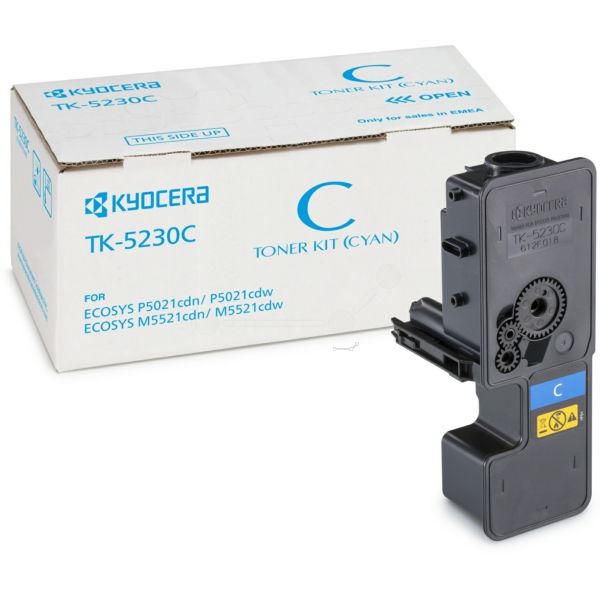 Kyocera TK5230 Cyan Cartucho de Toner Original - 1T02R9CNL0/TK5230C