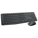 Logitech MK235 Pack Inalambrico Teclado + Raton 3 Botones - Uso Ambidiestro - Color Negro
