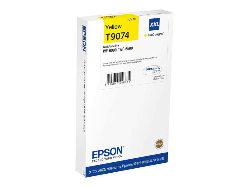 Epson T9074 Amarillo Cartucho de Tinta Original - C13T907440