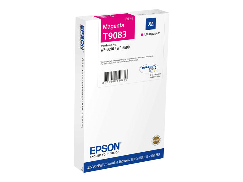 Epson T9083 Magenta Cartucho de Tinta Original - C13T908340