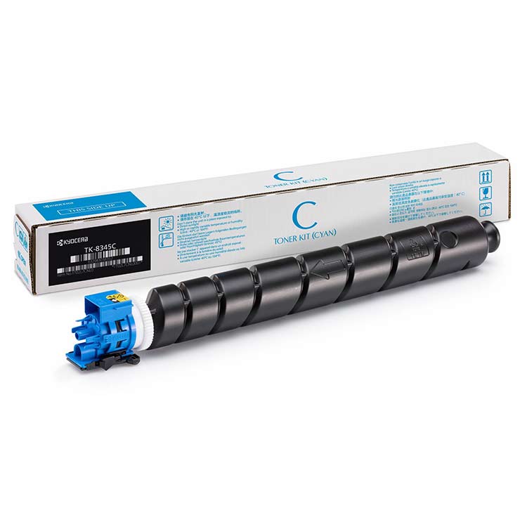 Kyocera TK8345 Cyan Cartucho de Toner Original - 1T02L7CNL0/1T02L7CNL1/TK8345C