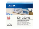 Brother DK22246 - Etiquetas Originales de Tamaño personalizado - Ancho 103mm x 30,48 metros - Texto negro sobre fondo blanco