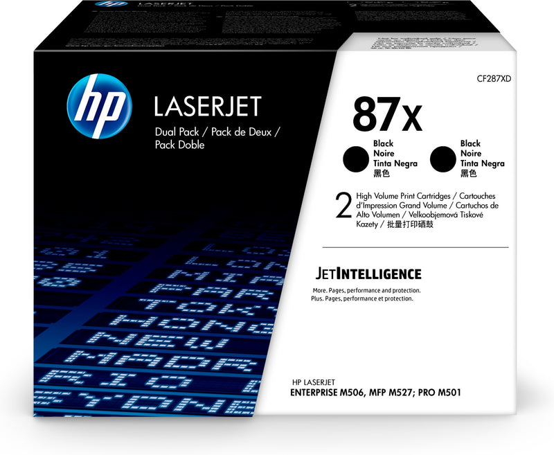 Hp 87A CF287XD Negro Cartucho de Tóner Original  Pack de 2 ud