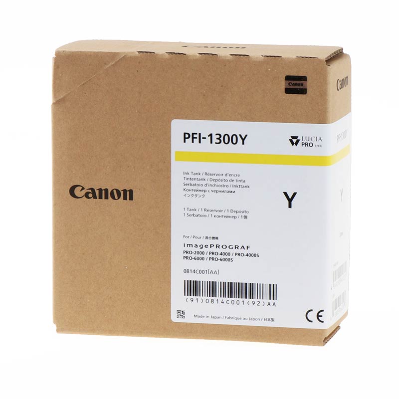 Canon PFI1300Y Amarillo Cartucho de Tinta Original